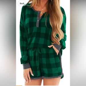 Comfy Plaid Pajama Set